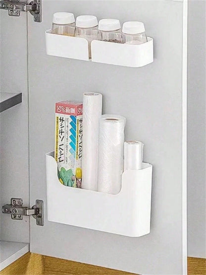 1pc No-Drill Wall-Mounted Storage Rack, Multifunctional Cosmetic And Sundries Organizer,For Back To School