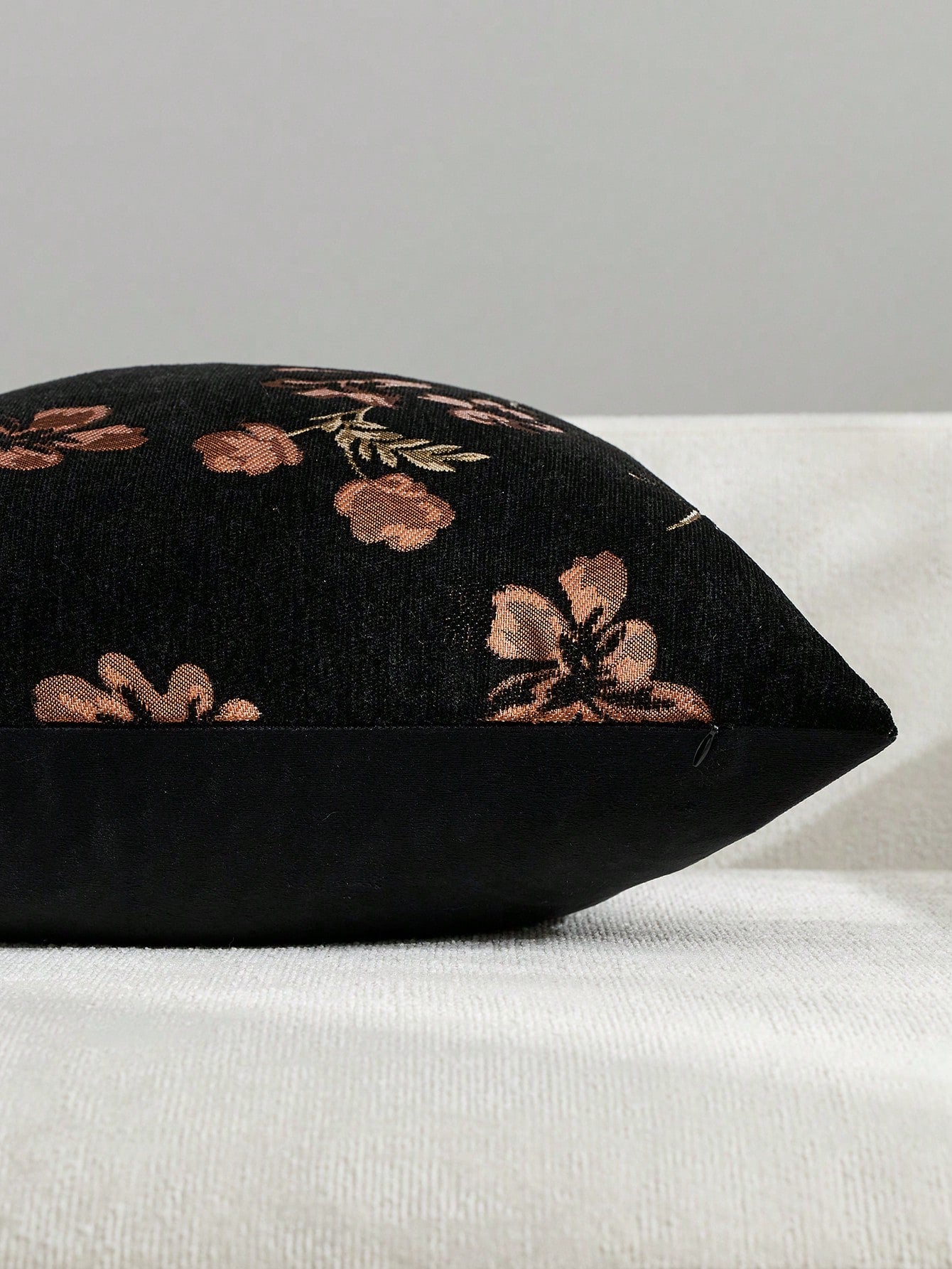 1pc Olive Green (No Insert) Floral Pattern Pillowcase, Modern Fashion Luxury Comfortable Soft Jacquard Cushion Cover, Suitable For Daily Home Decor, Sofa, Bed, Bedroom, Living Room, Cafe, Exhibition H