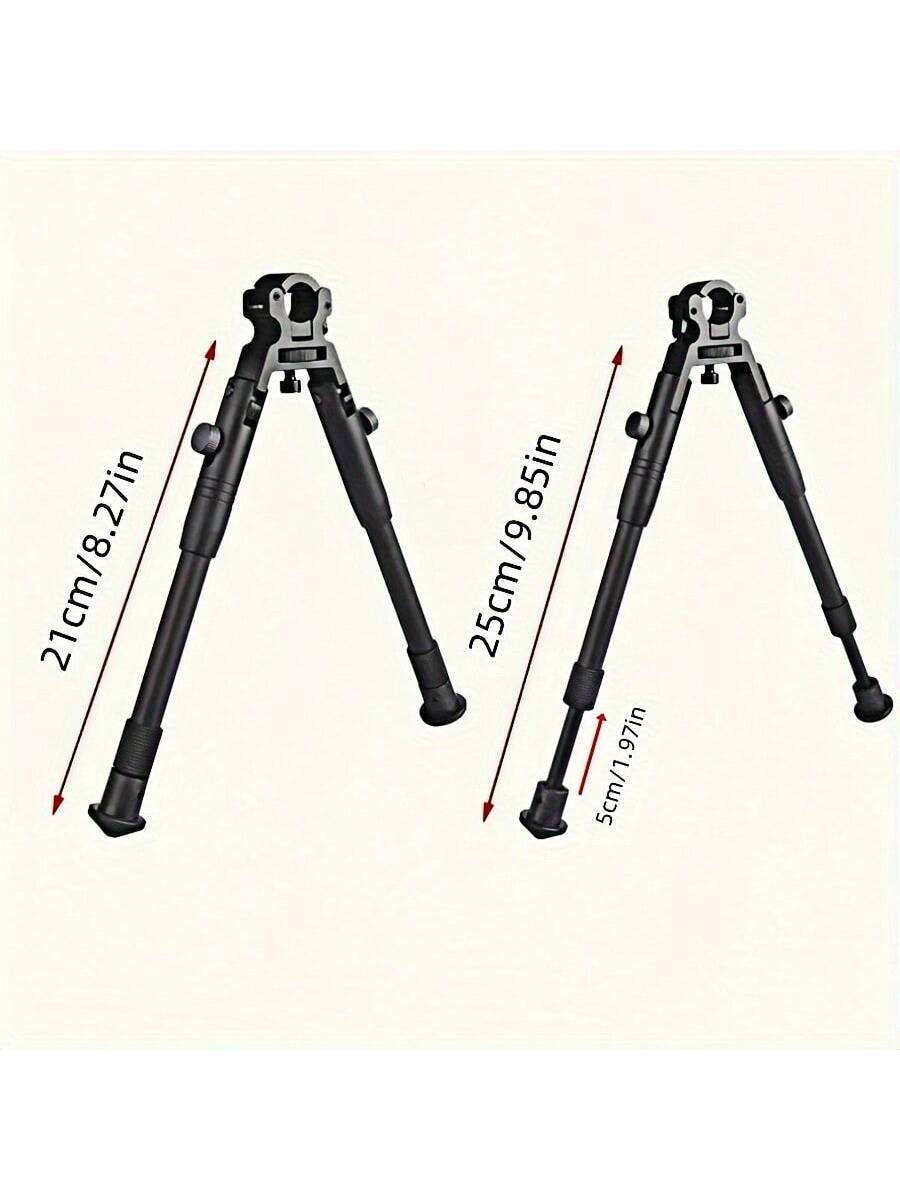 1pc Outdoor Hunting Accessory 6-Inch Round Metal Tactical Adjustable Extendable Support Stand