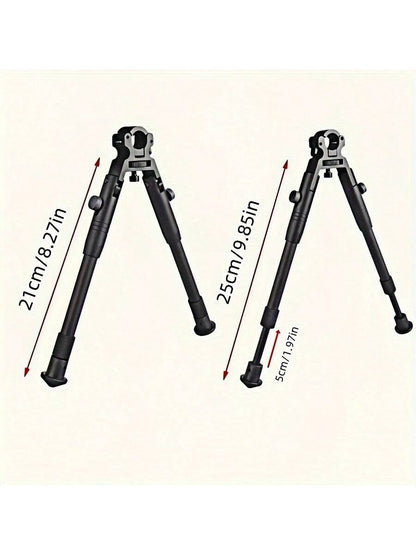 1pc Outdoor Hunting Accessory 6-Inch Round Metal Tactical Adjustable Extendable Support Stand