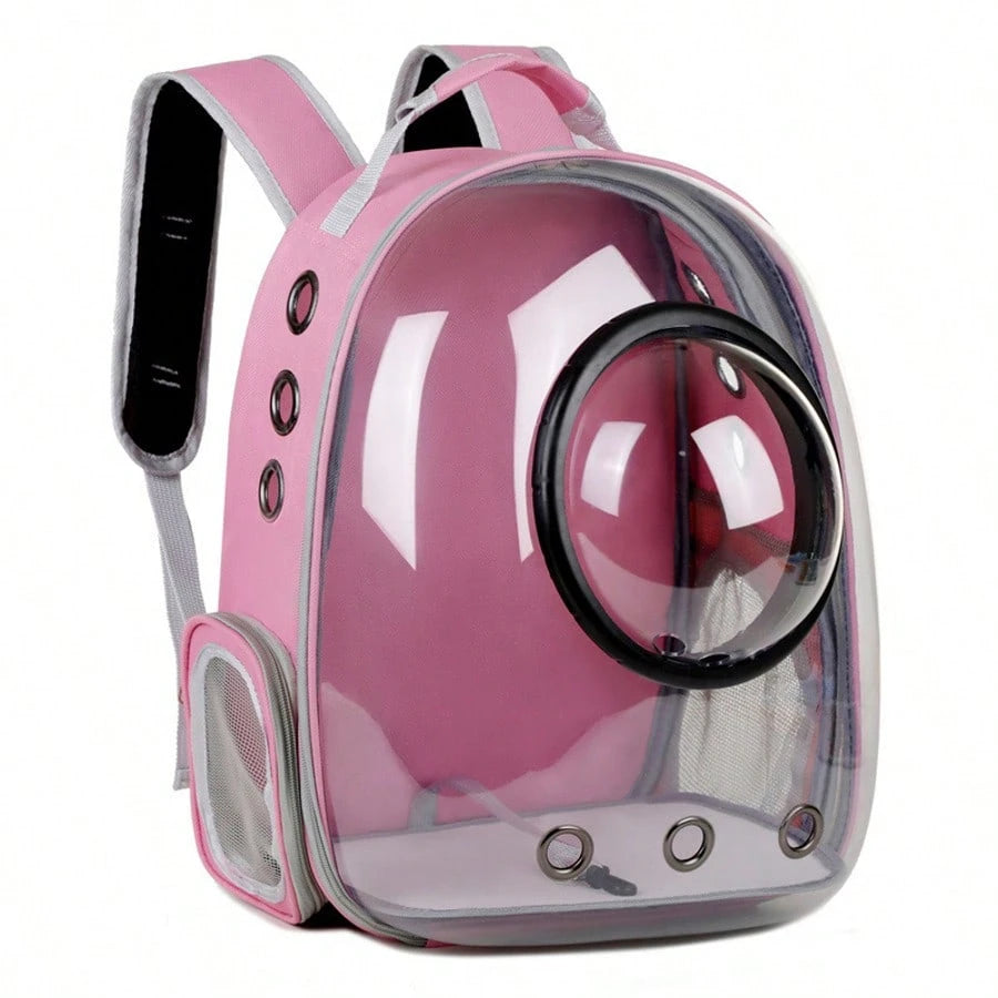 1PC Pet Space Capsule Backpack, Cat And Dog Carrier, Transparent, Breathable And Heat-Resistant, Pet Carrier Suitable For Travel, Hiking And Camping