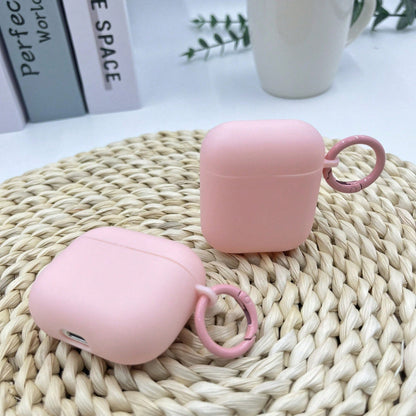 1pc Pink TPU Matte Bluetooth Earphone Protective Case With Sakura Pendant, Cute Sakura Design, Suitable For AirPods Pro 3, Pro (2nd Gen), 3, Pro, 4, Suitable For Daily Use, Spring, Mother's Day, Birth