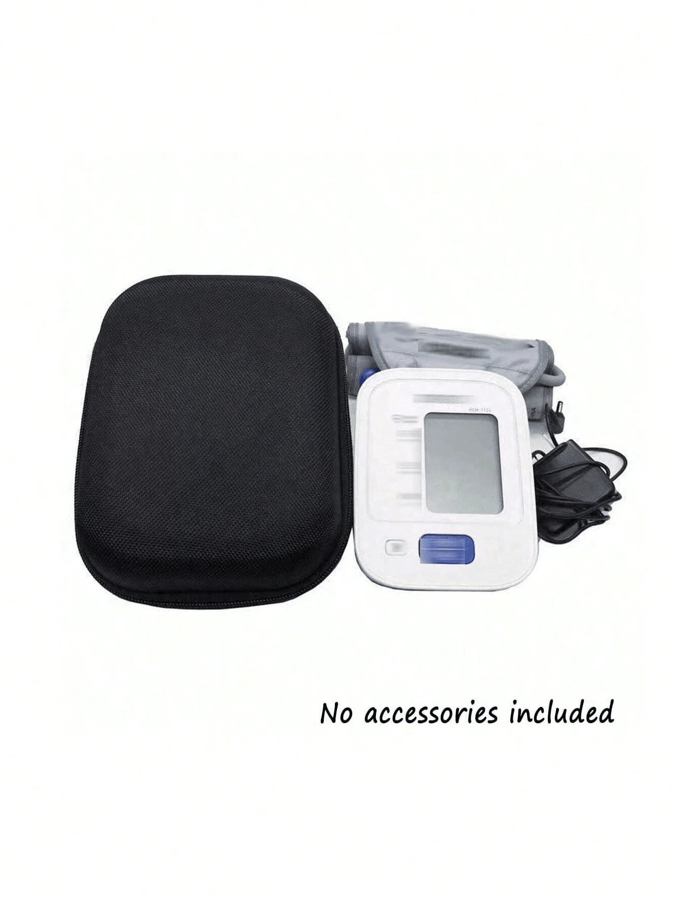 1pc Portable Blood Pressure Monitor Case With Hand Strap- Protective Hard Shell Storage Bag For Home Use, Fit For Cuff And Digital Machine Organizer Organization