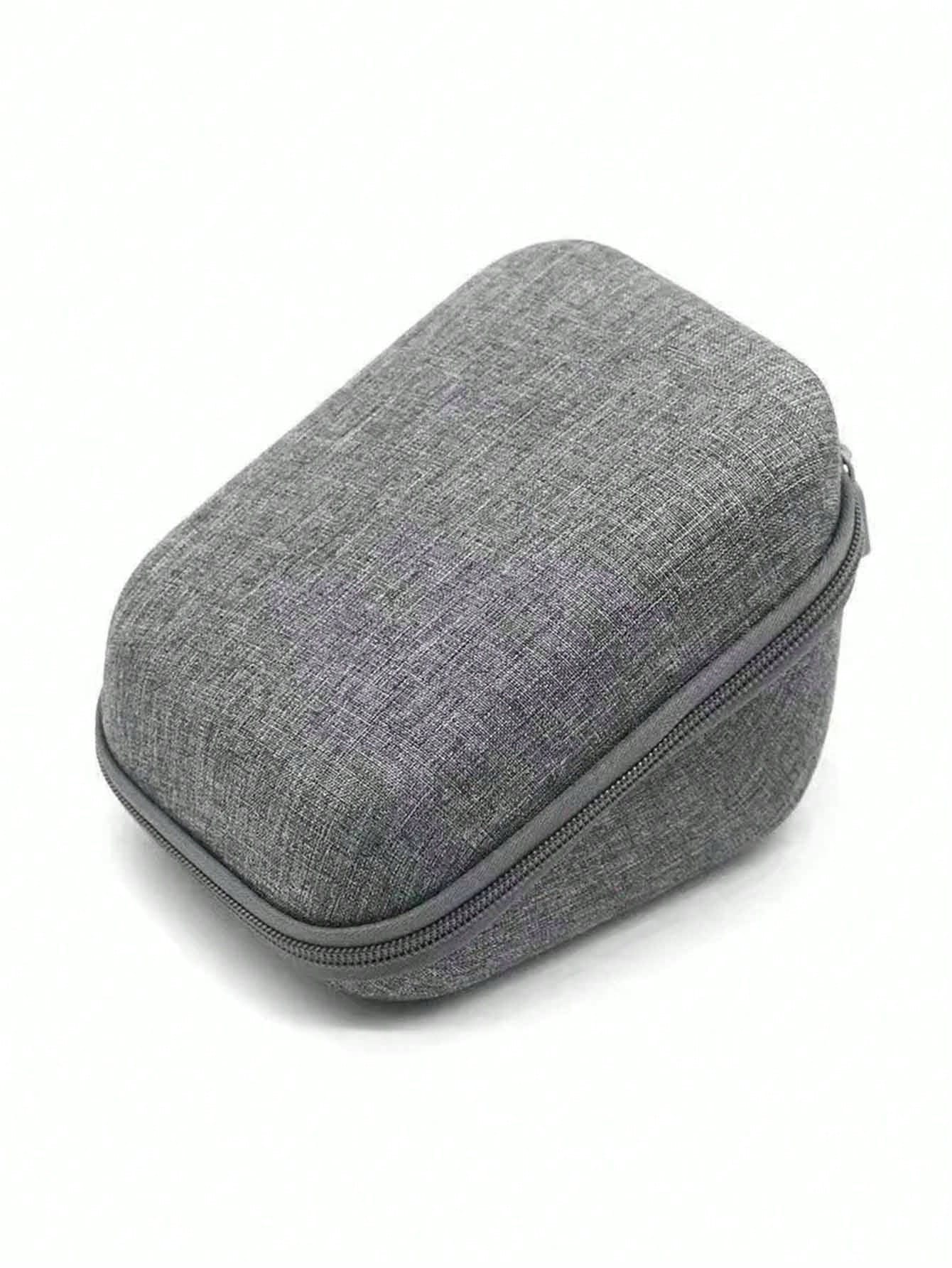 1pc Portable Blood Pressure Monitor Case With Hand Strap- Protective Hard Shell Storage Bag For Home Use, Fit For Cuff And Digital Machine Organizer Organization