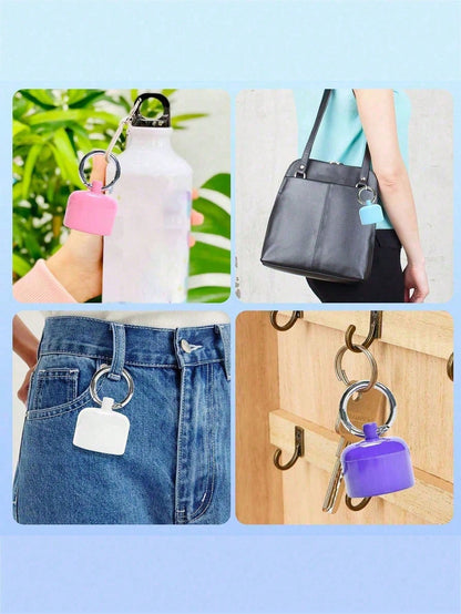 1pc Portable Jewelry Storage Box, Small Necklace, Bracelet, Ring Storage Box, Keychain Container, Travel Jewelry Box, Women's Travel Ring Storage Keychain, Earrings, Rings, Small Round Metal Ring Box