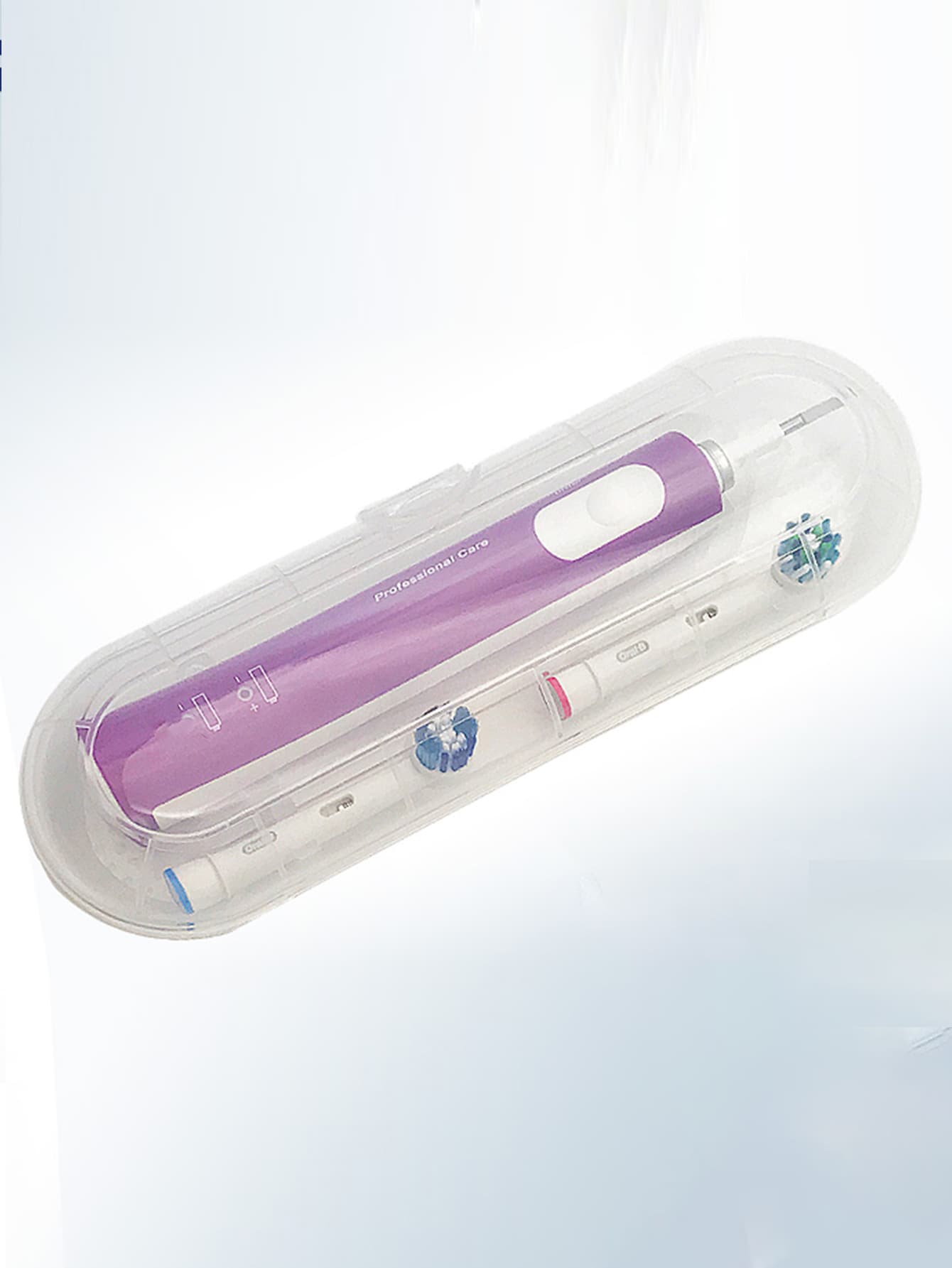 1pc Portable Universal Electric Toothbrush Storage Box, Clear Electric Toothbrush Holder For Travel Outdoor Organizer Case Home Bathroom Decor Summer
