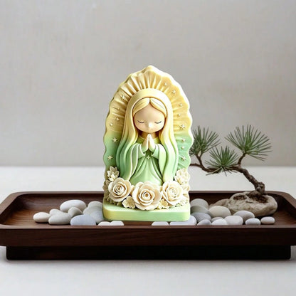 1pc Praying Angel Silicone Mold For DIY Candles, Soap And Wax Crafts- Handmade Angel Mold With European Prayer, Asymmetrical Shape For Resin, Holiday Decoration Gifts