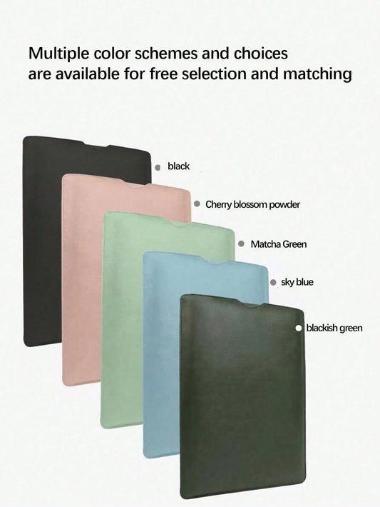 1pc PU Leather Laptop Sleeve For 12/13/14/15 Inch Tablet Or Notebook, Lightweight And Protective Classroom Laptop Bags Classroom Bags Teacher Storage Bags Classroom Organizer Bags Laptop/Computer/Shou