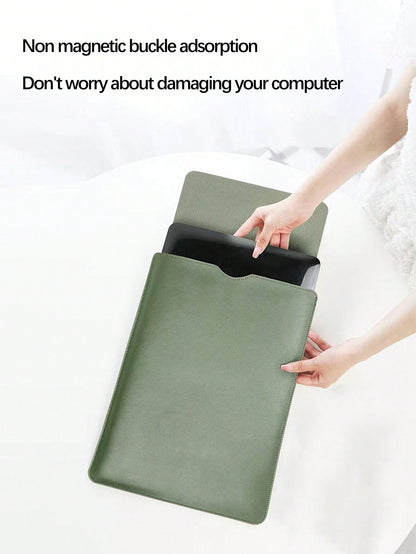 1pc PU Leather Laptop Sleeve For 12/13/14/15 Inch Tablet Or Notebook, Lightweight And Protective Classroom Laptop Bags Classroom Bags Teacher Storage Bags Classroom Organizer Bags Laptop/Computer/Shou
