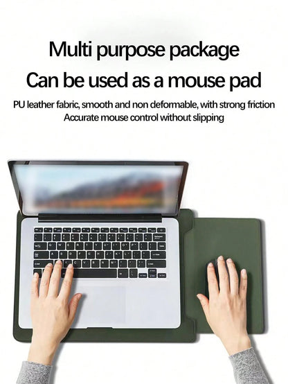 1pc PU Leather Laptop Sleeve For 12/13/14/15 Inch Tablet Or Notebook, Lightweight And Protective Classroom Laptop Bags Classroom Bags Teacher Storage Bags Classroom Organizer Bags Laptop/Computer/Shou