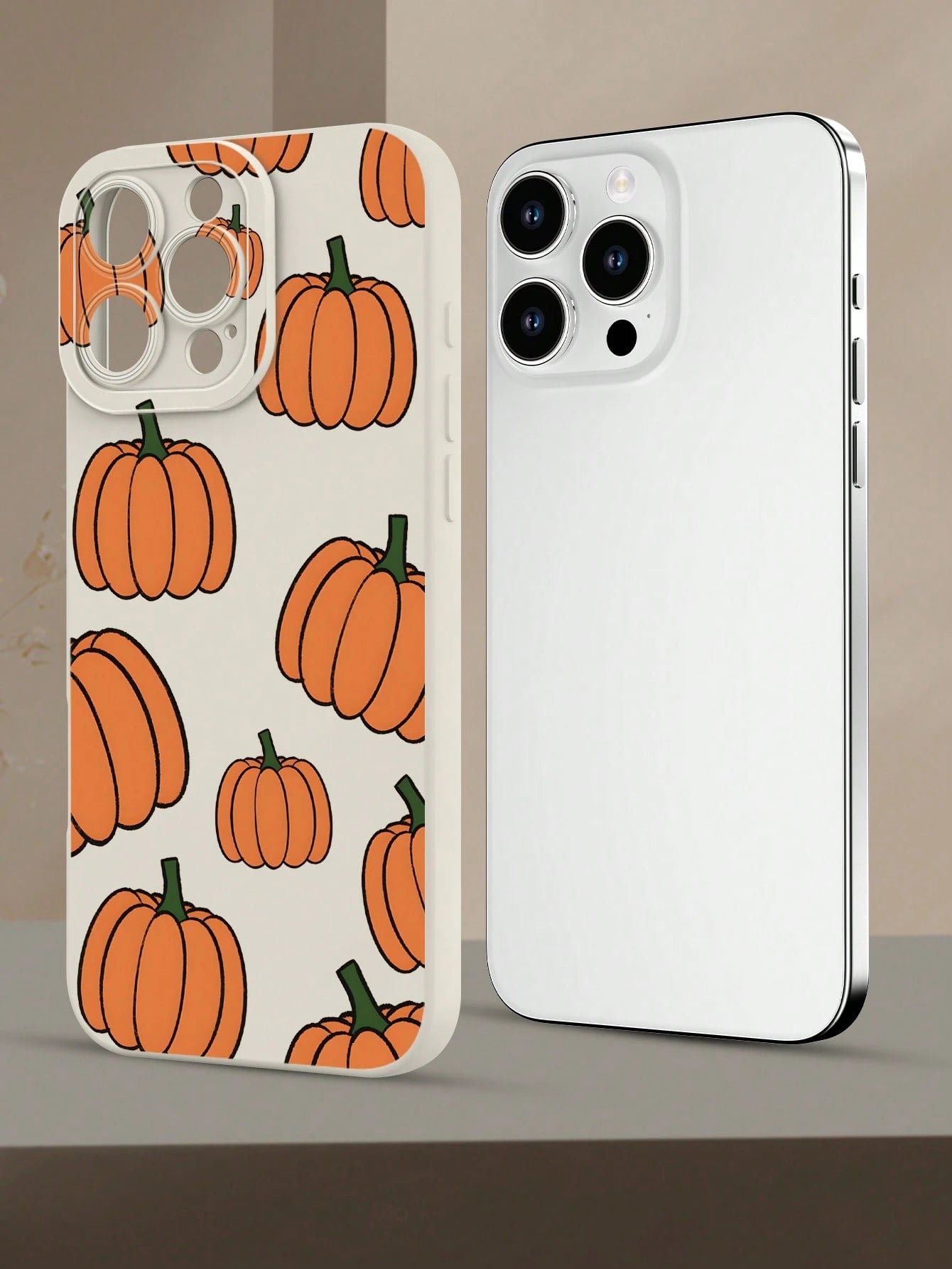 1PC, Pumpkin Pattern Phone Case, Suitable For 17/16/15/14/13/12/11 (Pro/Pro Max)And Galaxy S And Note Series,It Features A Classic Creative Design With TPU Material For Camera Shock Protection,Creativ