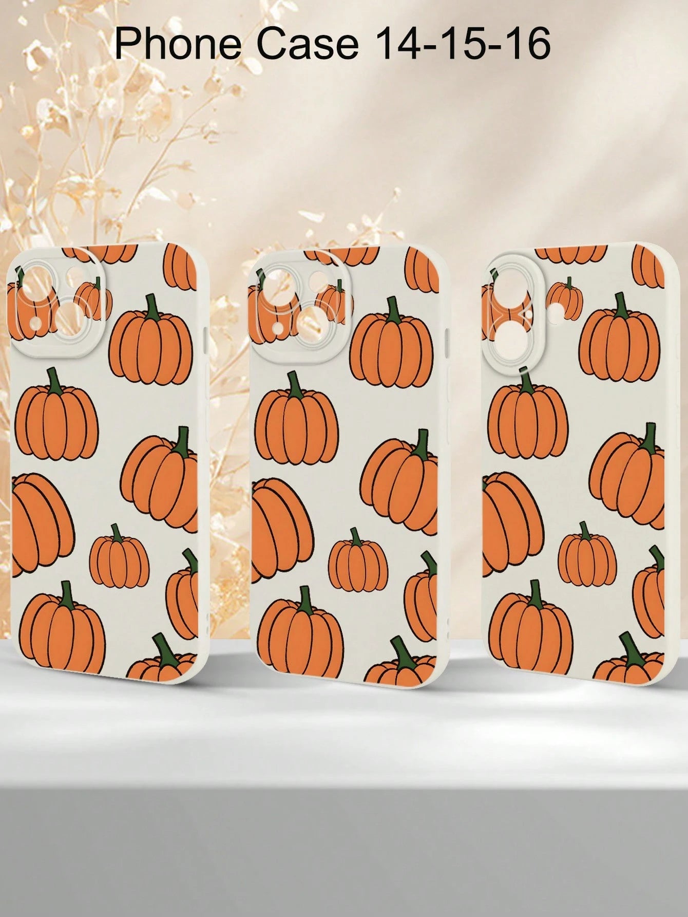 1PC, Pumpkin Pattern Phone Case, Suitable For 17/16/15/14/13/12/11 (Pro/Pro Max)And Galaxy S And Note Series,It Features A Classic Creative Design With TPU Material For Camera Shock Protection,Creativ