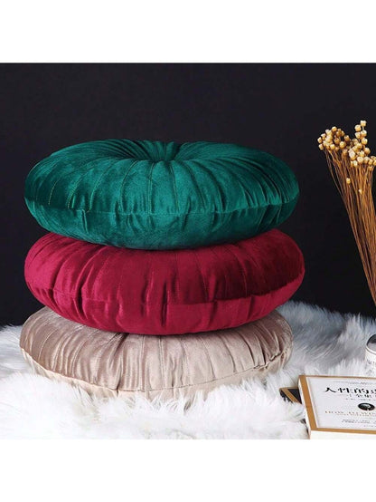 1pc Pumpkin Vehicle Wheel Round Filled Embroidered Velvet Boho Home Decor Cushion Throw Pillows For Sofa Bed Floor