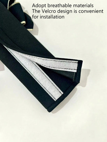 1pc Seatbelt Cover, Icy Silk Bow Car Shoulder Strap Protector