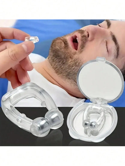 1pc Silicone Anti-Snoring Nose Clip, Professional Non-Slip Nose Clip For Outdoor Swimming Training And Water Sports, And Sleep Aid