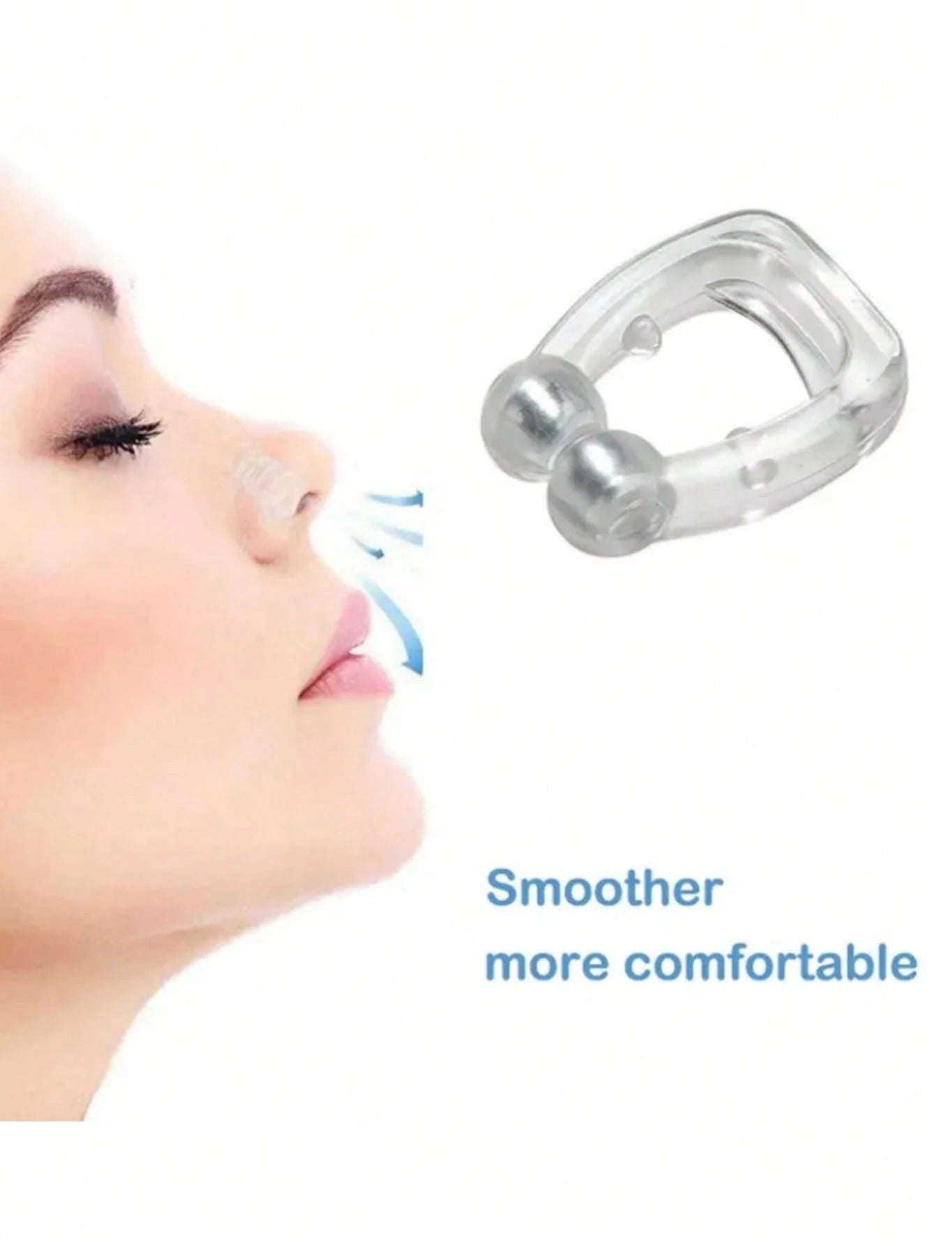 1pc Silicone Anti-Snoring Nose Clip, Professional Non-Slip Nose Clip For Outdoor Swimming Training And Water Sports, And Sleep Aid