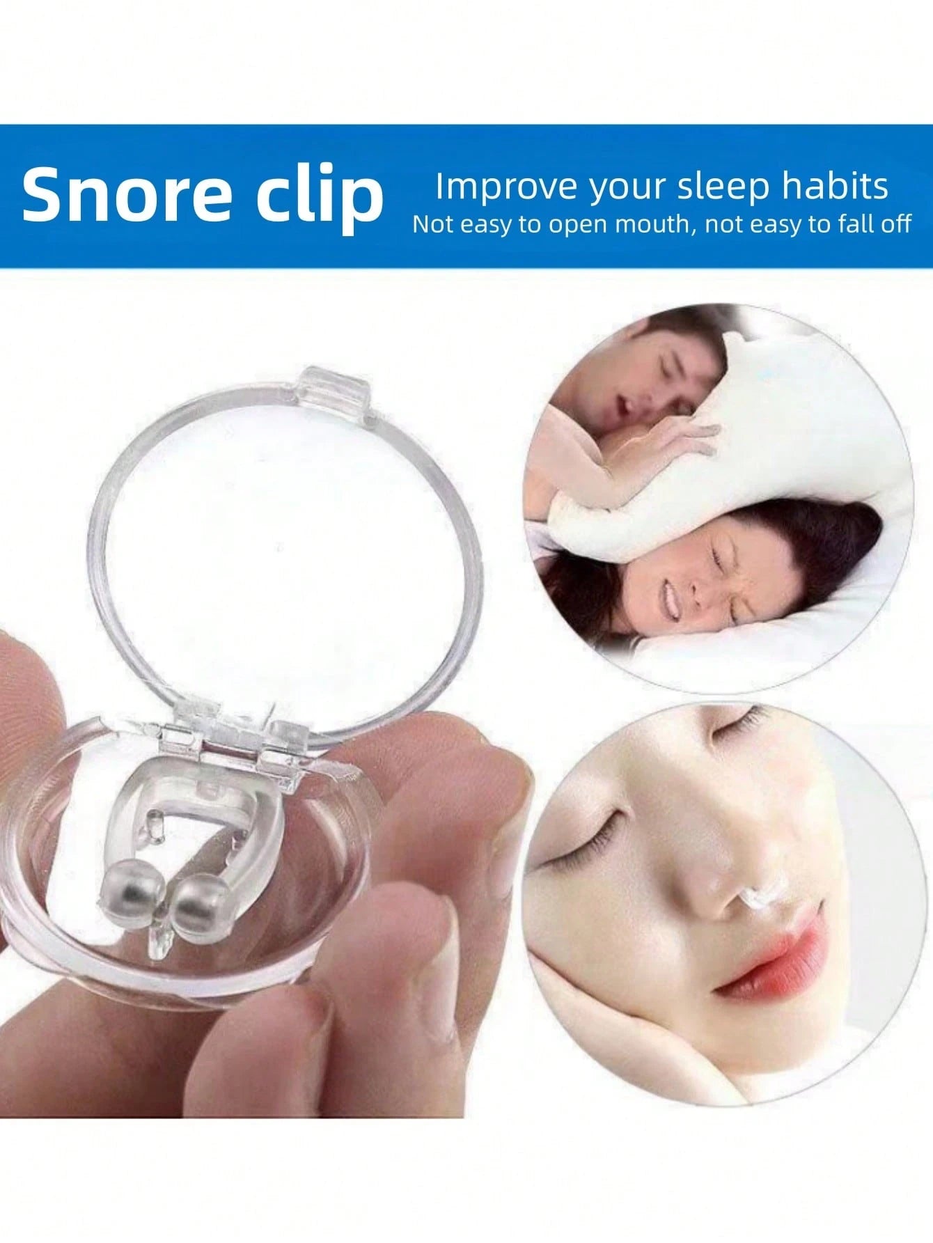 1pc Silicone Anti-Snoring Nose Clip, Professional Non-Slip Nose Clip For Outdoor Swimming Training And Water Sports, And Sleep Aid