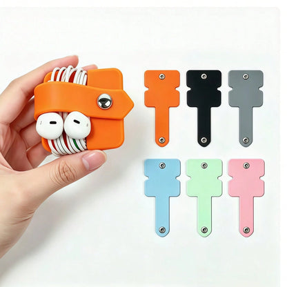 1pc Silicone Cable Organizer Earphone Wire Storage Cable Clip Cable Management