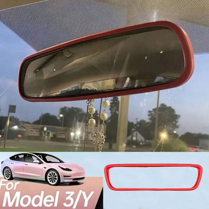 1pc Silicone Car Rearview Mirror Protective Film- Adds Beautiful Scenery To Your Car Interior