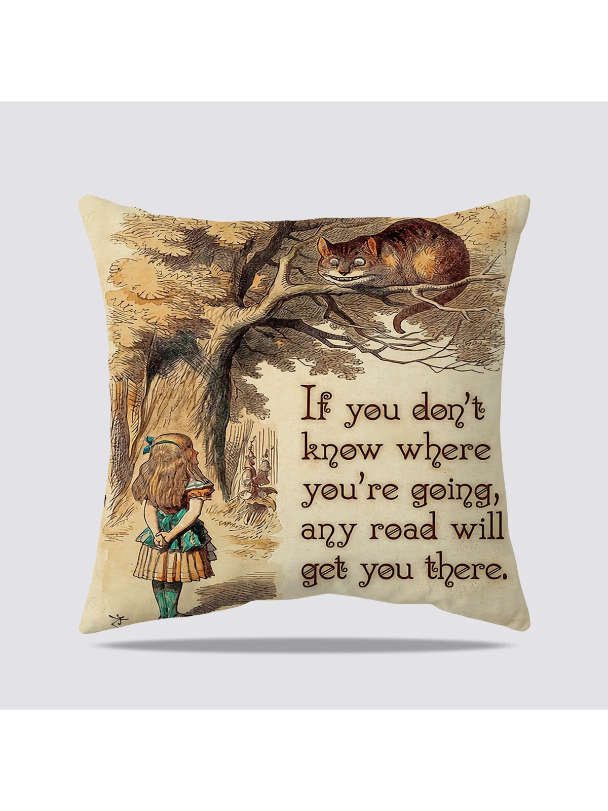 1pc Slogan Graphic Cushion Cover Without Filler, Modern Fabric Decorative Throw Pillow Case For Living Room And Bedroom