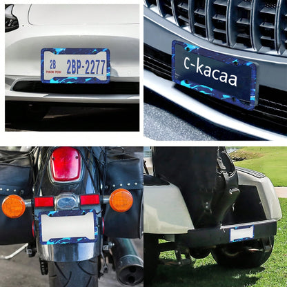 1PC Soft Blue "Silly Goose Escapes" License Plate Frame- Plastic- Vibrant- Easy To Install- Standard Size Fits Most Vehicles- Novelty Decoration For Car Enthusiasts 12. 2X 6. 3inch 31. 3x 16cm Ch