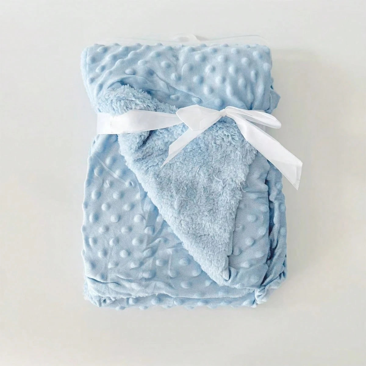 1pc Solid Color Baby Blanket, Soft & Comfortable, Suitable For All Seasons, Nursery Supplies, Newborn Gift