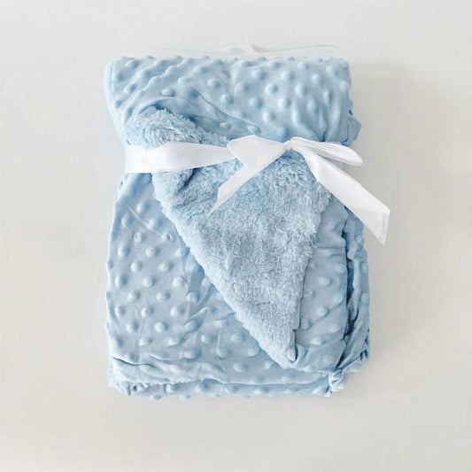 1pc Solid Color Baby Blanket, Soft & Comfortable, Suitable For All Seasons, Nursery Supplies, Newborn Gift