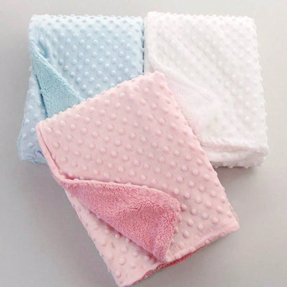 1pc Solid Color Baby Blanket, Soft & Comfortable, Suitable For All Seasons, Nursery Supplies, Newborn Gift