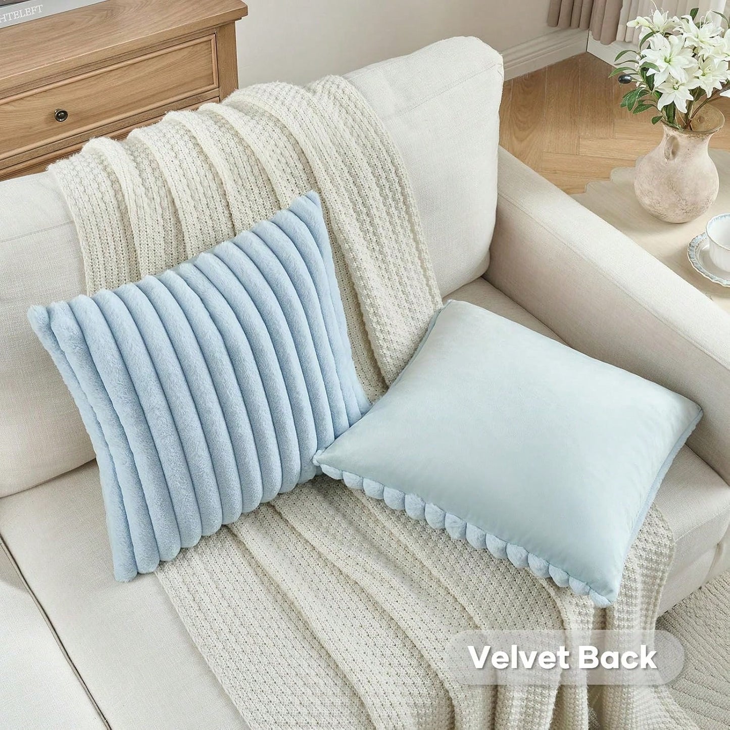 1pc Solid Color Throw Pillow Cover (Pillow Insert Not Included), Fabric Cushion Cover, Suitable For Living Room Sofa