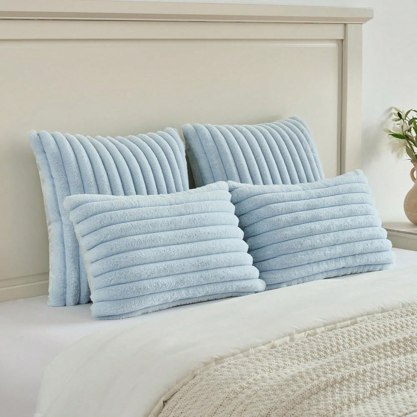 1pc Solid Color Throw Pillow Cover (Pillow Insert Not Included), Fabric Cushion Cover, Suitable For Living Room Sofa