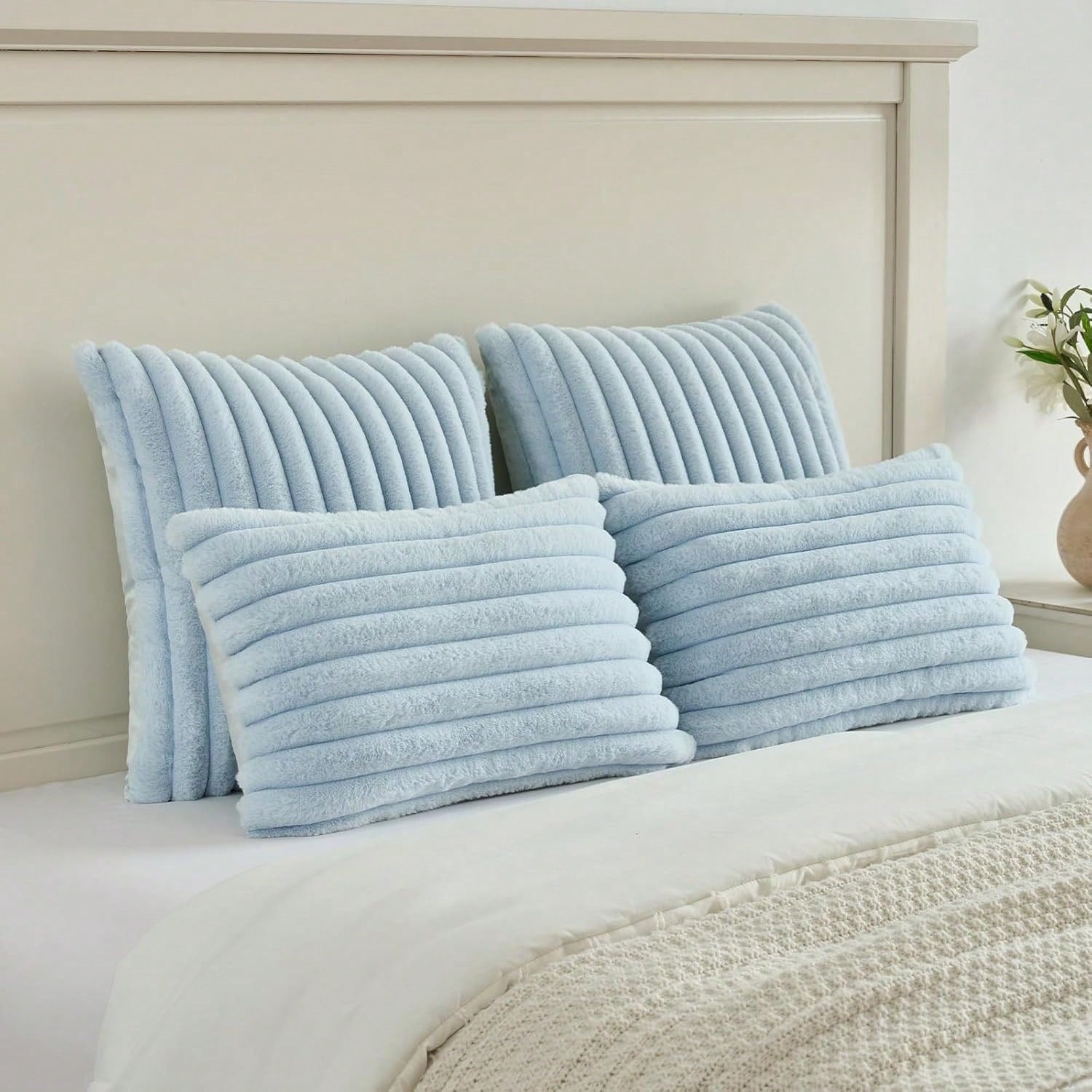 1pc Solid Color Throw Pillow Cover (Pillow Insert Not Included), Fabric Cushion Cover, Suitable For Living Room Sofa