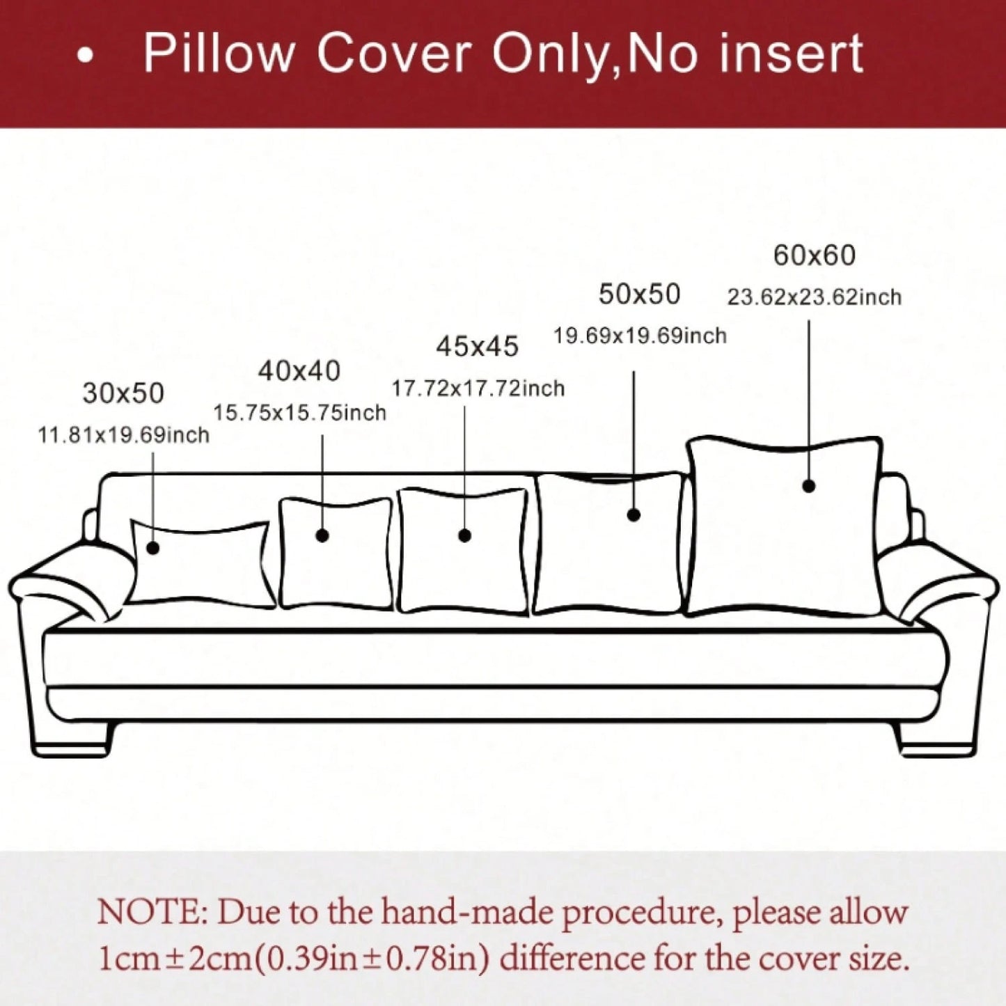 1pc Solid Color Throw Pillow Cover (Pillow Insert Not Included), Fabric Cushion Cover, Suitable For Living Room Sofa
