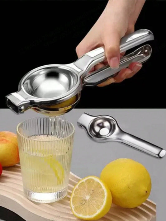 1pc Stainless Steel Hand Juicer, Silver Multifunction Lemon Squeezer, For Orange Lemon Pomegranate
