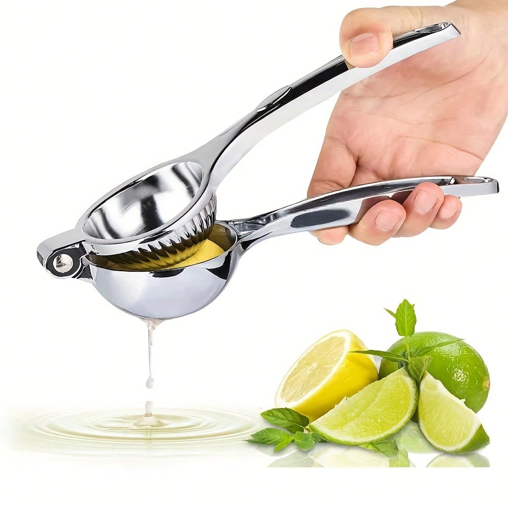 1pc Stainless Steel Hand Juicer, Silver Multifunction Lemon Squeezer, For Orange Lemon Pomegranate
