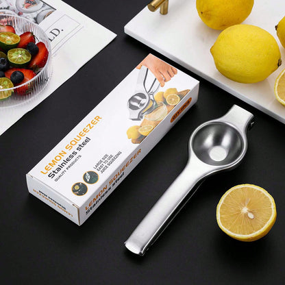 1pc Stainless Steel Hand Juicer, Silver Multifunction Lemon Squeezer, For Orange Lemon Pomegranate