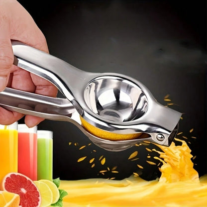 1pc Stainless Steel Hand Juicer, Silver Multifunction Lemon Squeezer, For Orange Lemon Pomegranate