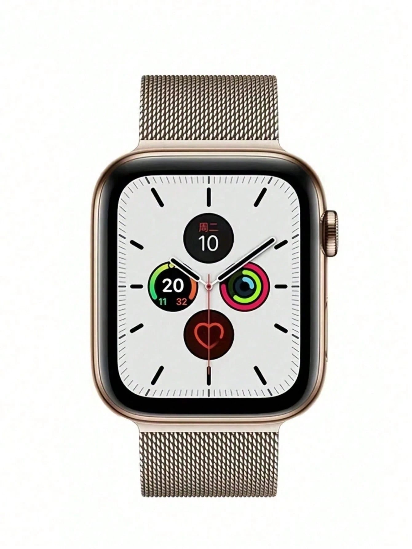 1pc Stainless Steel Magnetic Metal Watch Band Compatible With Apple Smart Watch 40mm 41mm 38mm 42mm 44mm 45mm 46mm 49mm Fashionable Adjustable Milanese Strap Compatible With Apple Watch I-Watch Series