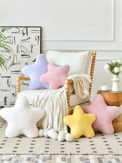 1pc Star Pillow, Bed Sofa Decor Star Pillow, Star Pillow Plush Floor Mat, Suitable For Room Decoration, Soft Cute Comfortable Sofa Bedroom Cushion, Bedroom Decor Room Decor Outdoor Pillow, Fall Thanks