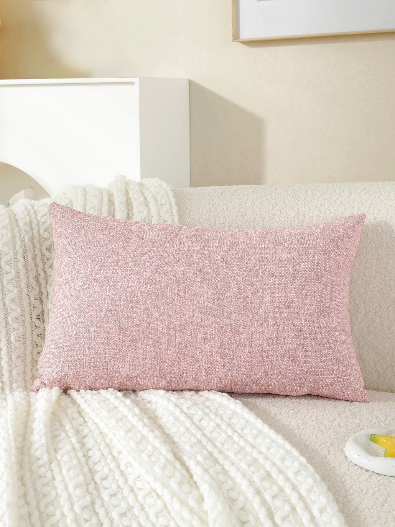 1pc Starry Sky Plush Decorative Throw Pillow Cover For Living Room Sofa