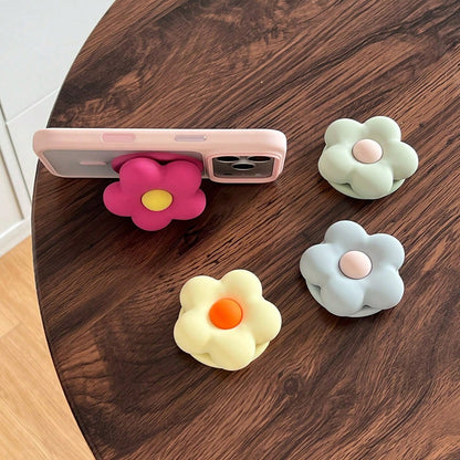 1PC Strong Magnetic Phone Holder, Powerful Flower-Shaped Liquid Silicone Magnetic Phone Stand With Matte Finish