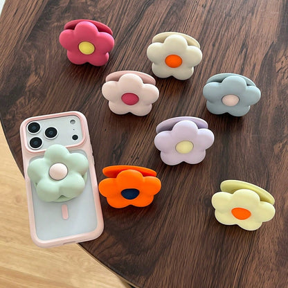 1PC Strong Magnetic Phone Holder, Powerful Flower-Shaped Liquid Silicone Magnetic Phone Stand With Matte Finish