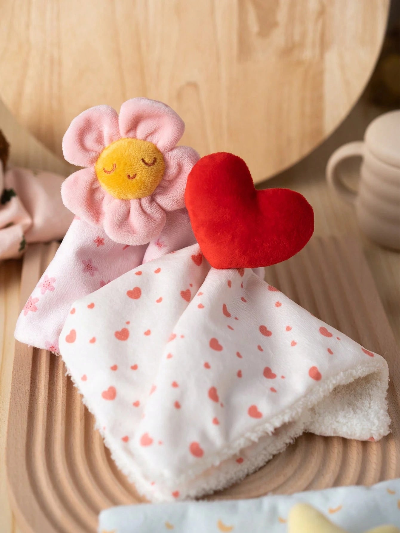 1pc Stuffed Baby Security Blanket Soft Plush Loveys For Babies Cute Cartoon Character Snuggle Blanket For Newborn Infants Toddlers Soothing Comfort Toy For Baby Shower Gift