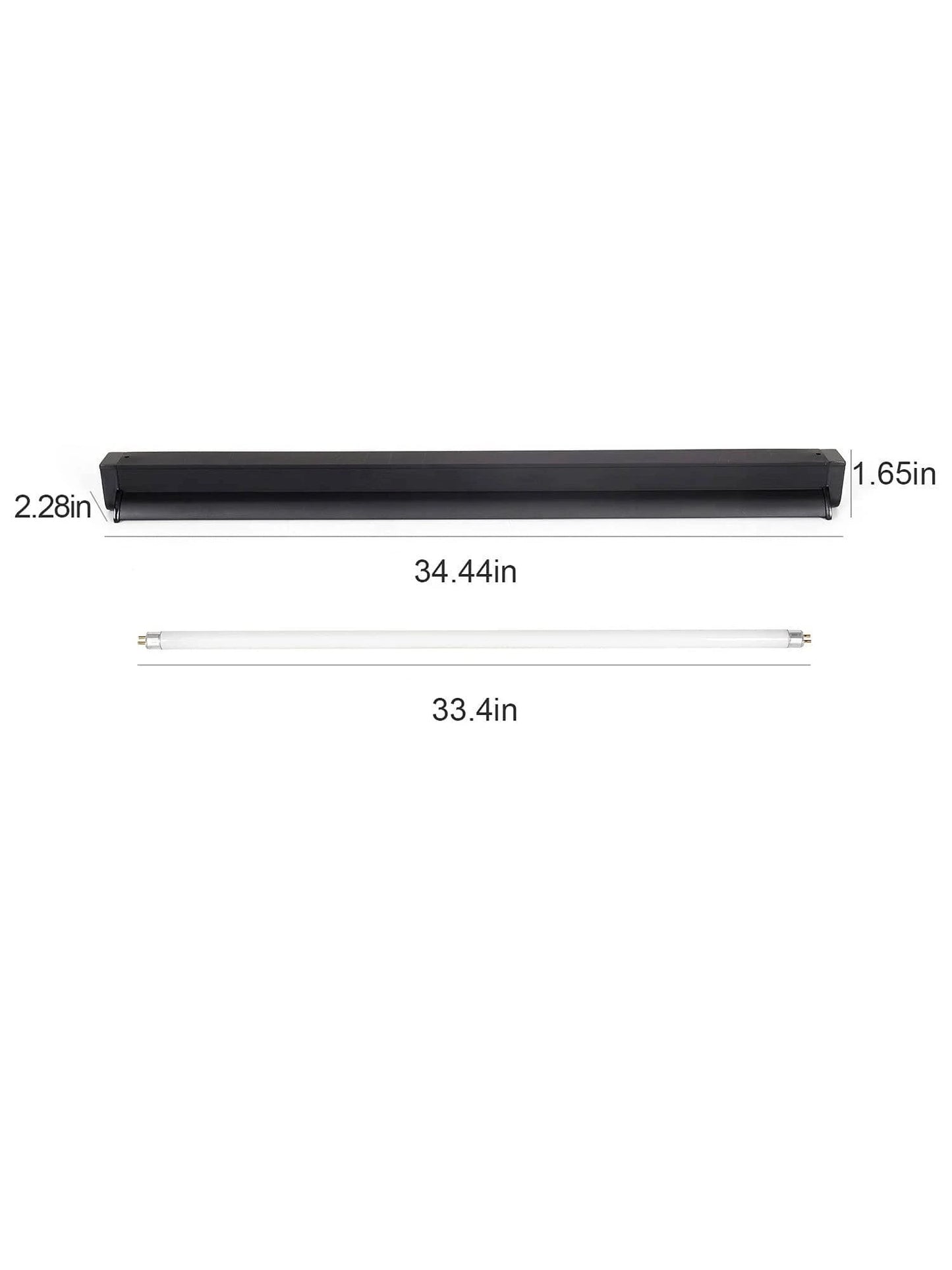 1PC T5 HO UVB Lighting Combo Kit, Terrarium Hood Comes With Desert 10.0 UVB T5 Lamp (39W)