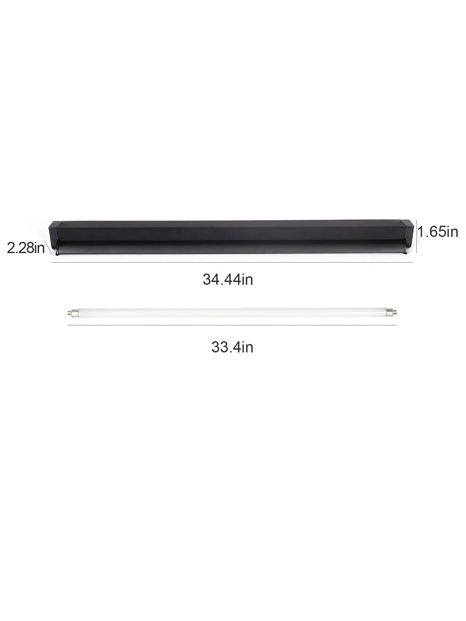 1PC T5 HO UVB Lighting Combo Kit, Terrarium Hood Comes With Desert 10.0 UVB T5 Lamp (39W)