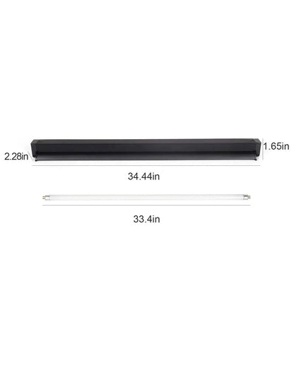 1PC T5 HO UVB Lighting Combo Kit, Terrarium Hood Comes With Desert 10.0 UVB T5 Lamp (39W)