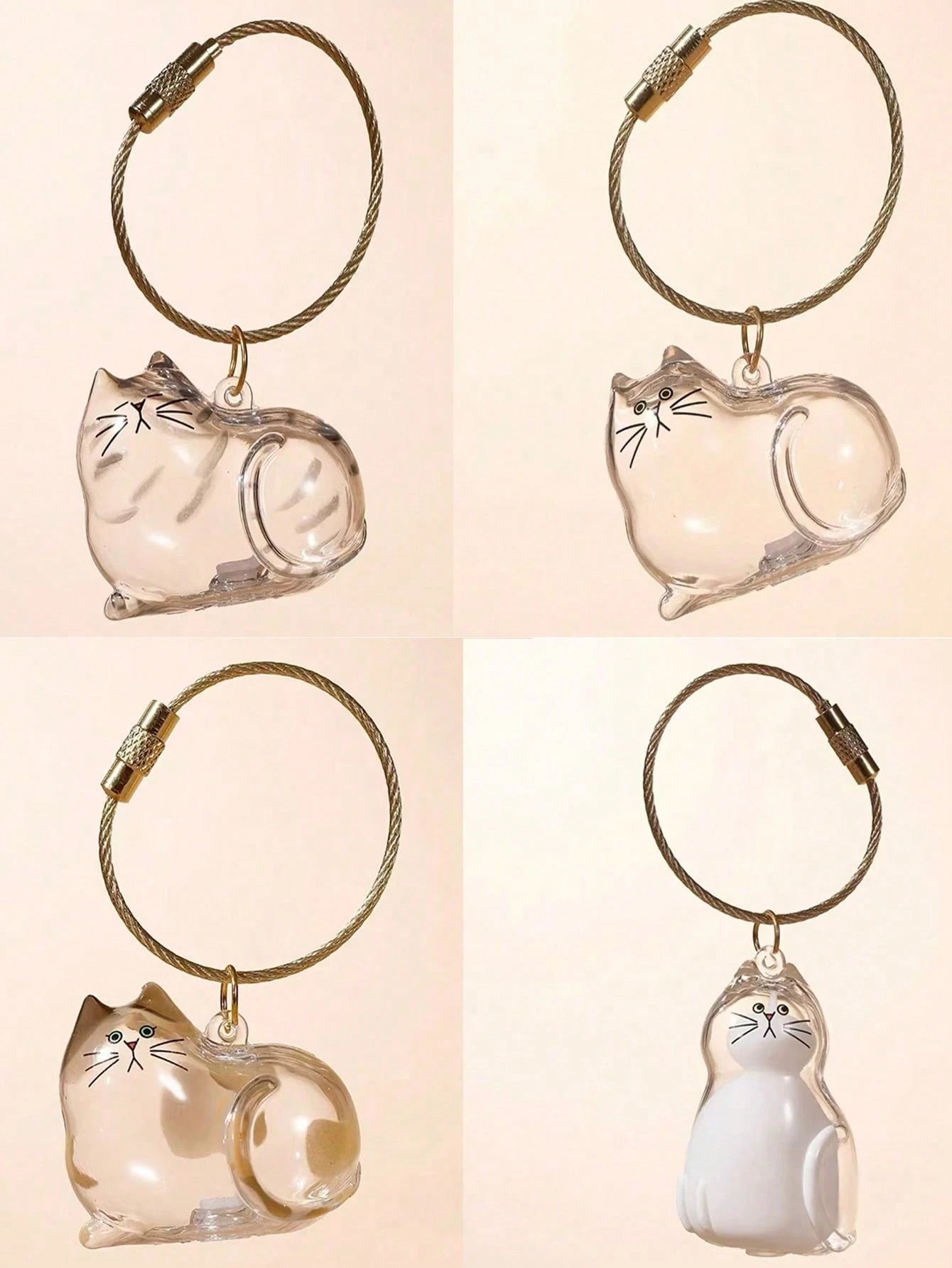 1pc Transparent Pet Hair Storage Box, Cute Animal Hair Capsule Hanging Decor, Dust-Proof Memorabilia Gift Box. (Note: Colors And Styles May Vary Slightly By Batch, But All Are Very Beautiful)