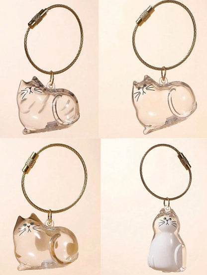 1pc Transparent Pet Hair Storage Box, Cute Animal Hair Capsule Hanging Decor, Dust-Proof Memorabilia Gift Box. (Note: Colors And Styles May Vary Slightly By Batch, But All Are Very Beautiful)