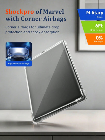 1pc Transparent Protective Case For Kindle, Anti-Drop, Full Coverage Transparent Protective Case, Silicone Soft Shell, Suitable For Kindle Paperwhite 11th Gen (2021)/ Kindle Paperwhite 12th Gen (2024