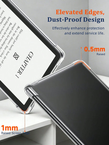 1pc Transparent Protective Case For Kindle, Anti-Drop, Full Coverage Transparent Protective Case, Silicone Soft Shell, Suitable For Kindle Paperwhite 11th Gen (2021)/ Kindle Paperwhite 12th Gen (2024