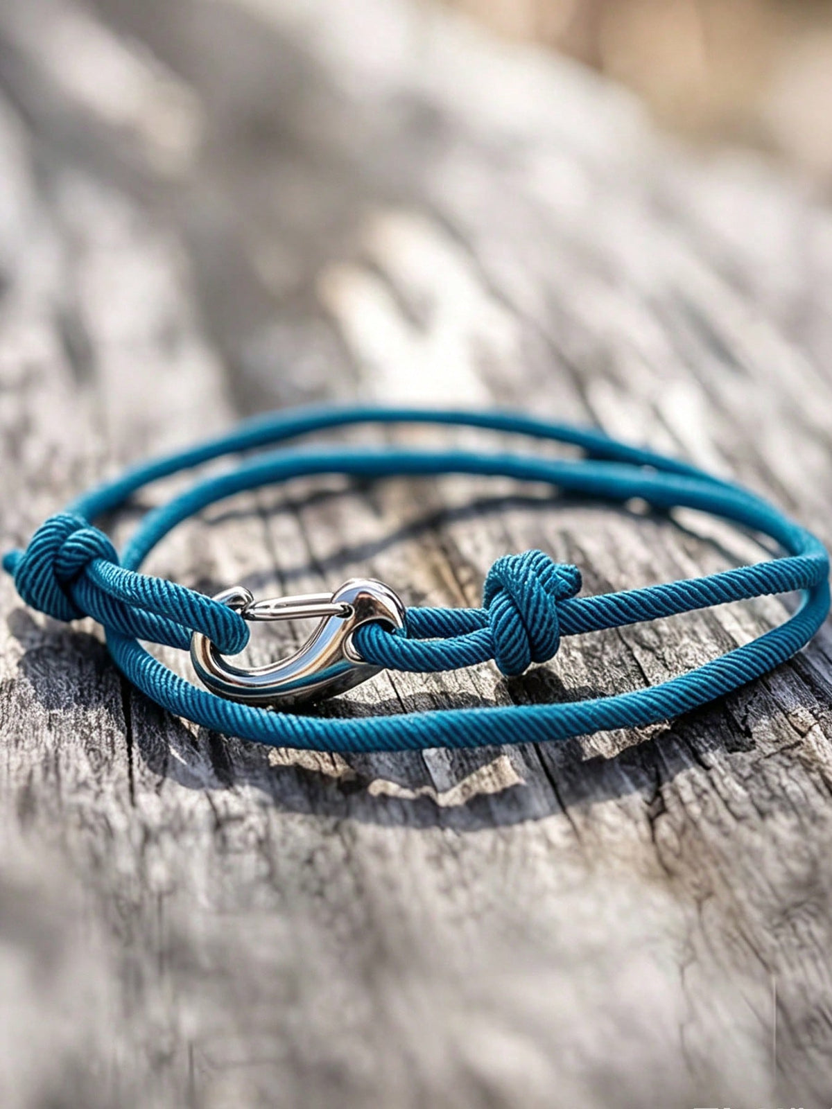 1pc Unisex Adjustable Braided Rope Bracelet, Nautical Sailboat Metal Buckle Durable Nylon Cord Wristband, Casual Outdoor Style Daily Wear Couple Gift